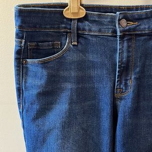 Old Navy Power Straight Jeans 6 Short Dark Wash